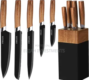 5 Piece Knife Set With Block