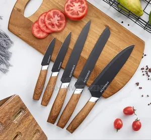 5 Piece Knife Set With Block