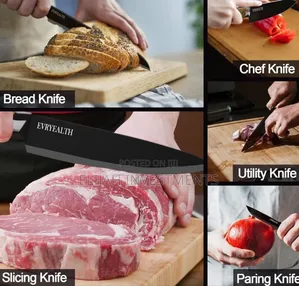 5 Piece Knife Set With Block