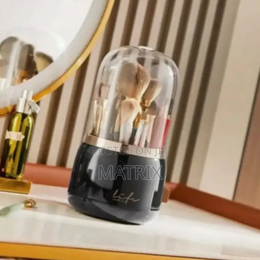 360° Rotating Makeup Brush Holder Without Brushes