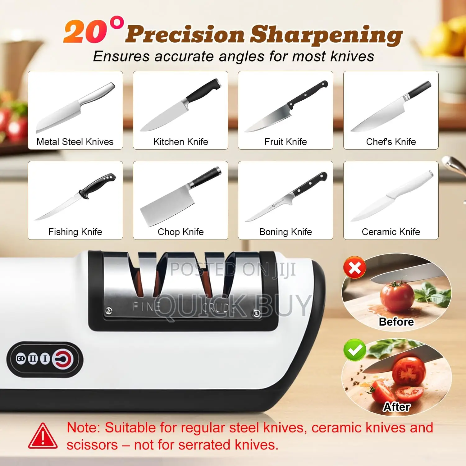 Cordless Electric Knife Sharpener