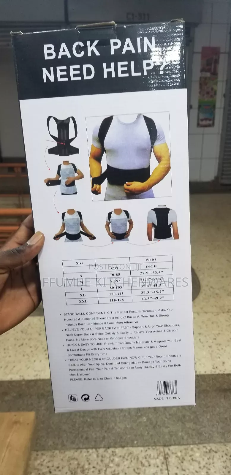 Back Support Belt or Posture Collector