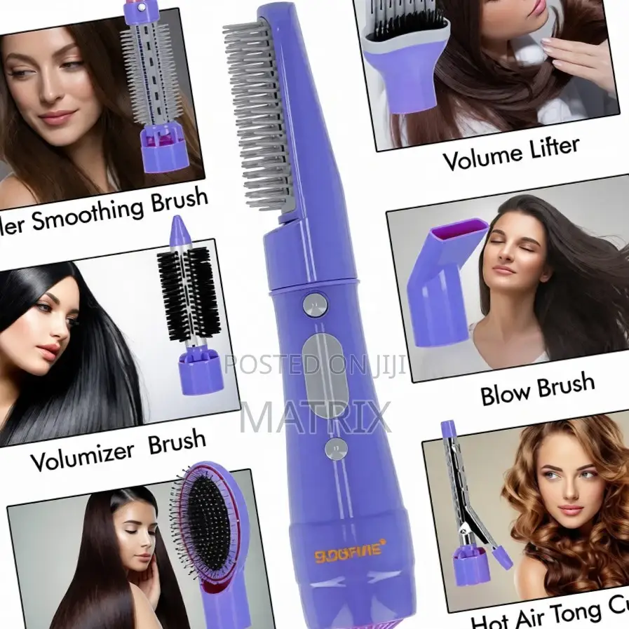 Geepas 6-in-1 Hair Styler 750w - 2 Speed Settings