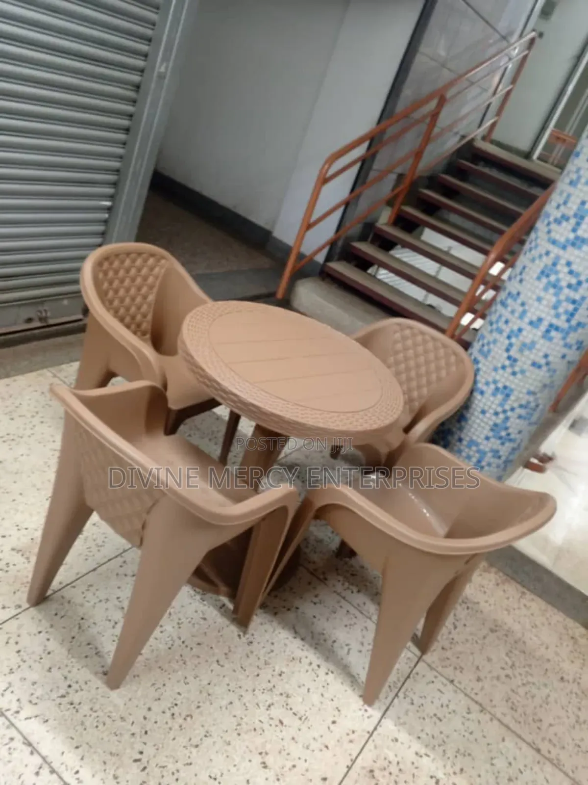 4 Seater Dining Brown Table and Chairs
