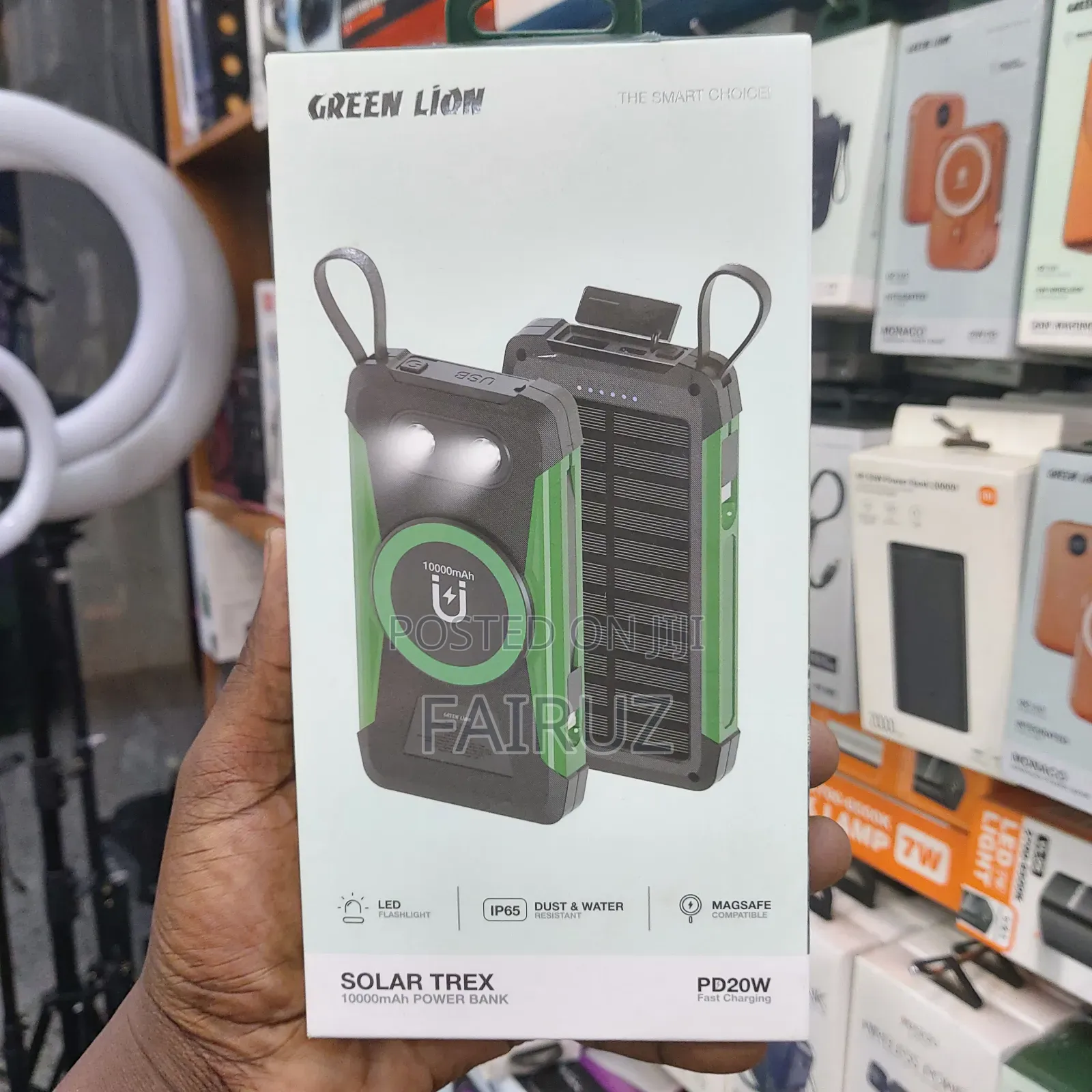 Solar Trex 10000mah Solar Power Bank Greenlion