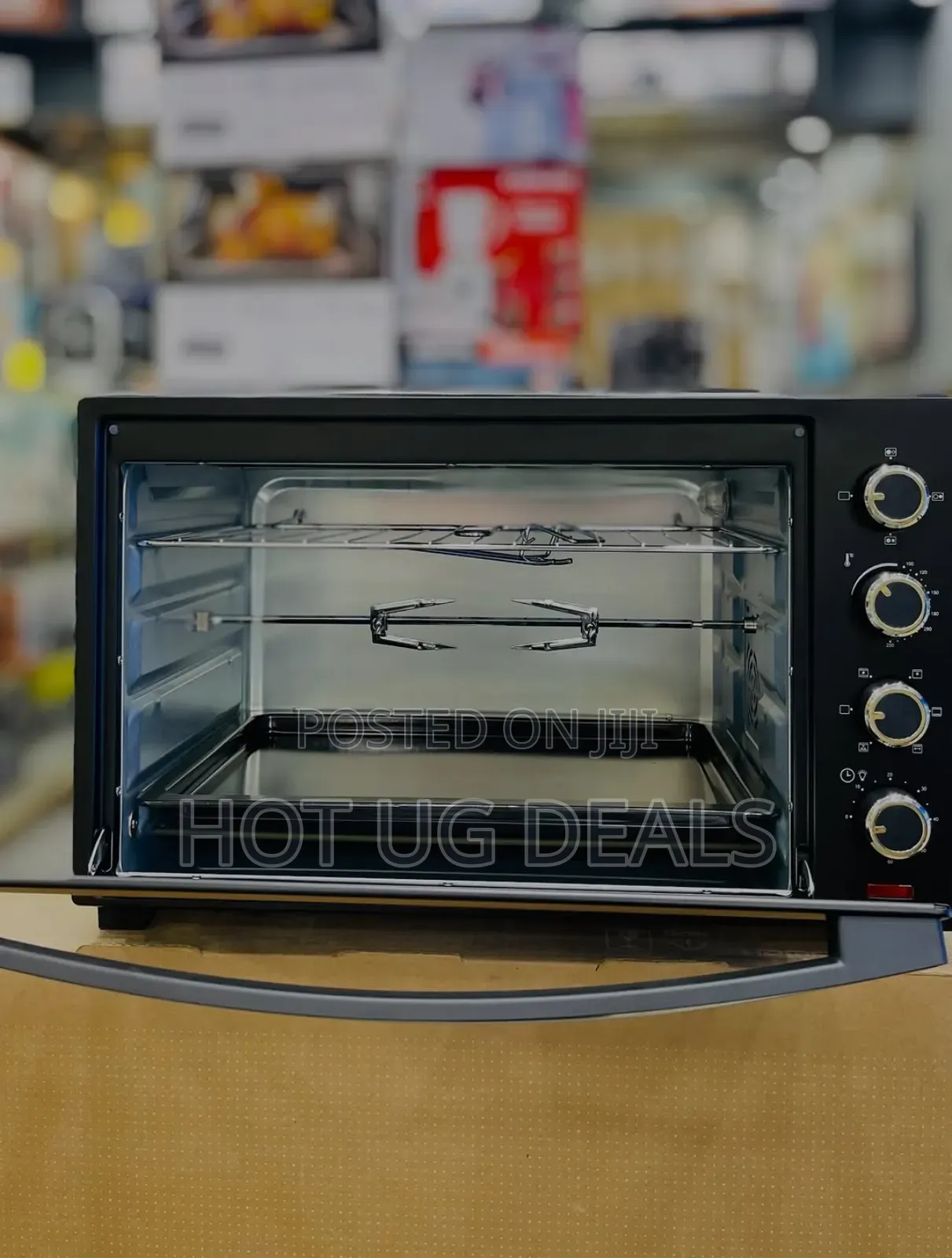 Geepas Electric Oven With Convection And Rotisserie, 60 Liter Capacity