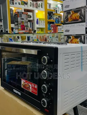 Geepas 60l Electric Oven With Hotplates And Rotisserie