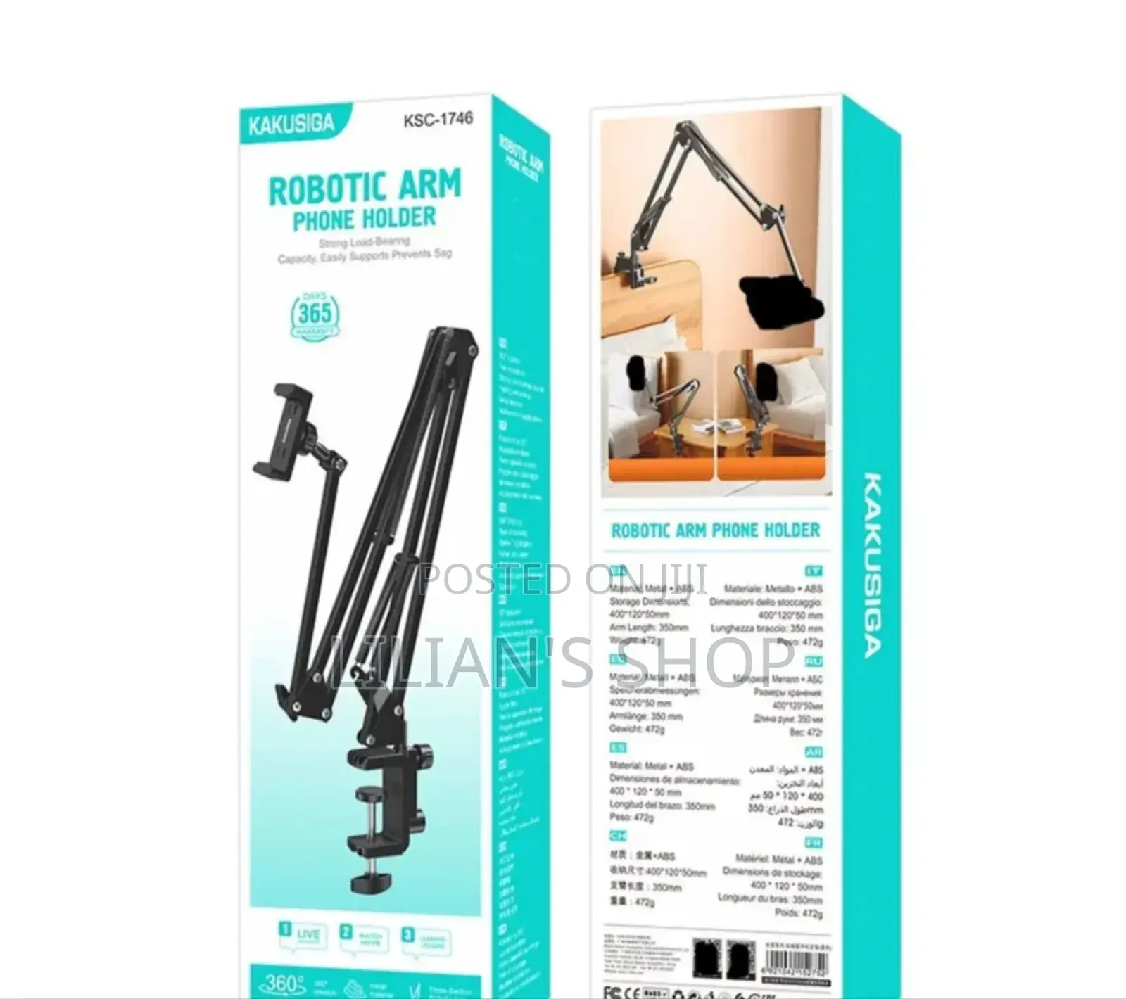 Robotic Arm Phone Holder Clamp