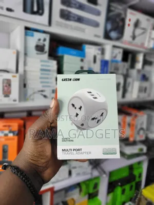 Green Lion Multi Port Travel Adapter.