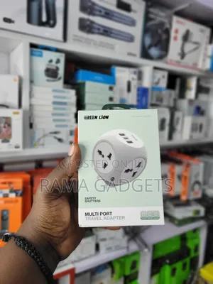 Green Lion Multi Port Travel Adapter.