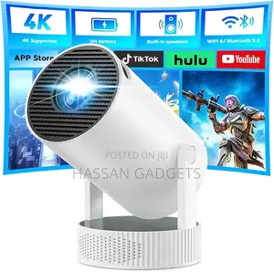Mini Projector, Projector With Wifi and Bluetooth Built-In
