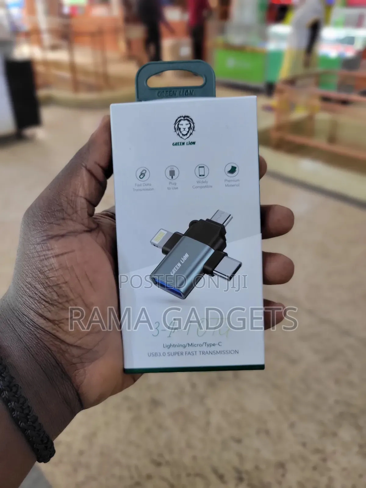 Green Lion 3-in-1 Otg Adapter