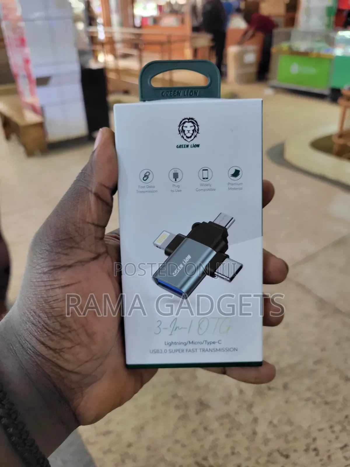 Green Lion 3-in-1 Otg Adapter