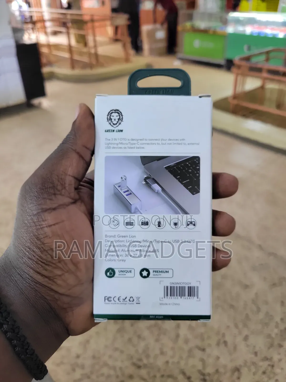 Green Lion 3-in-1 Otg Adapter