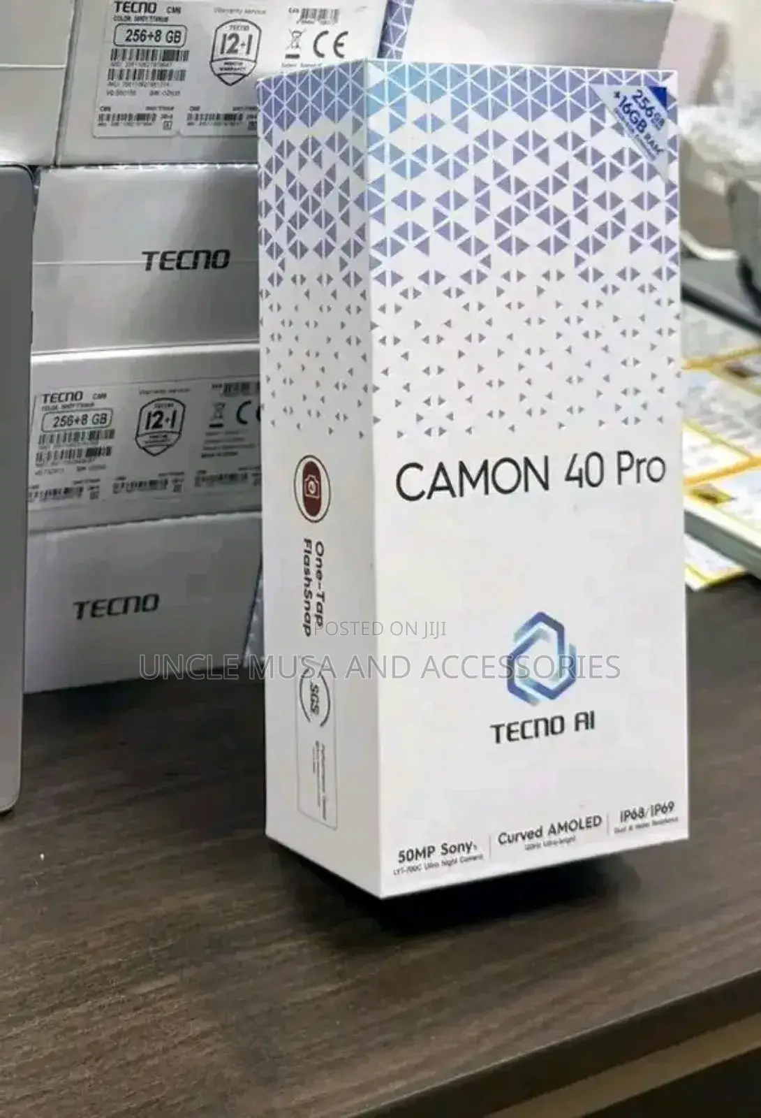 New Tecno Camon 40 Pro 4G 256 GB Black