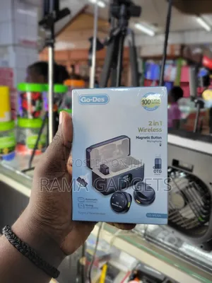 Go-Des Gd-Ws505 2-in-1 Wireless Magnetic Button Microphone.