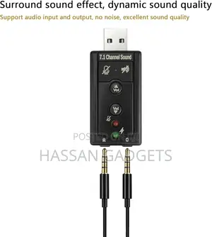 Usb External Sound Card Audio Adapter