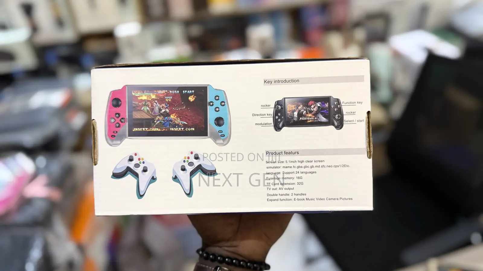Black Hawk X13 Handheld Retro Game Console With 12,500