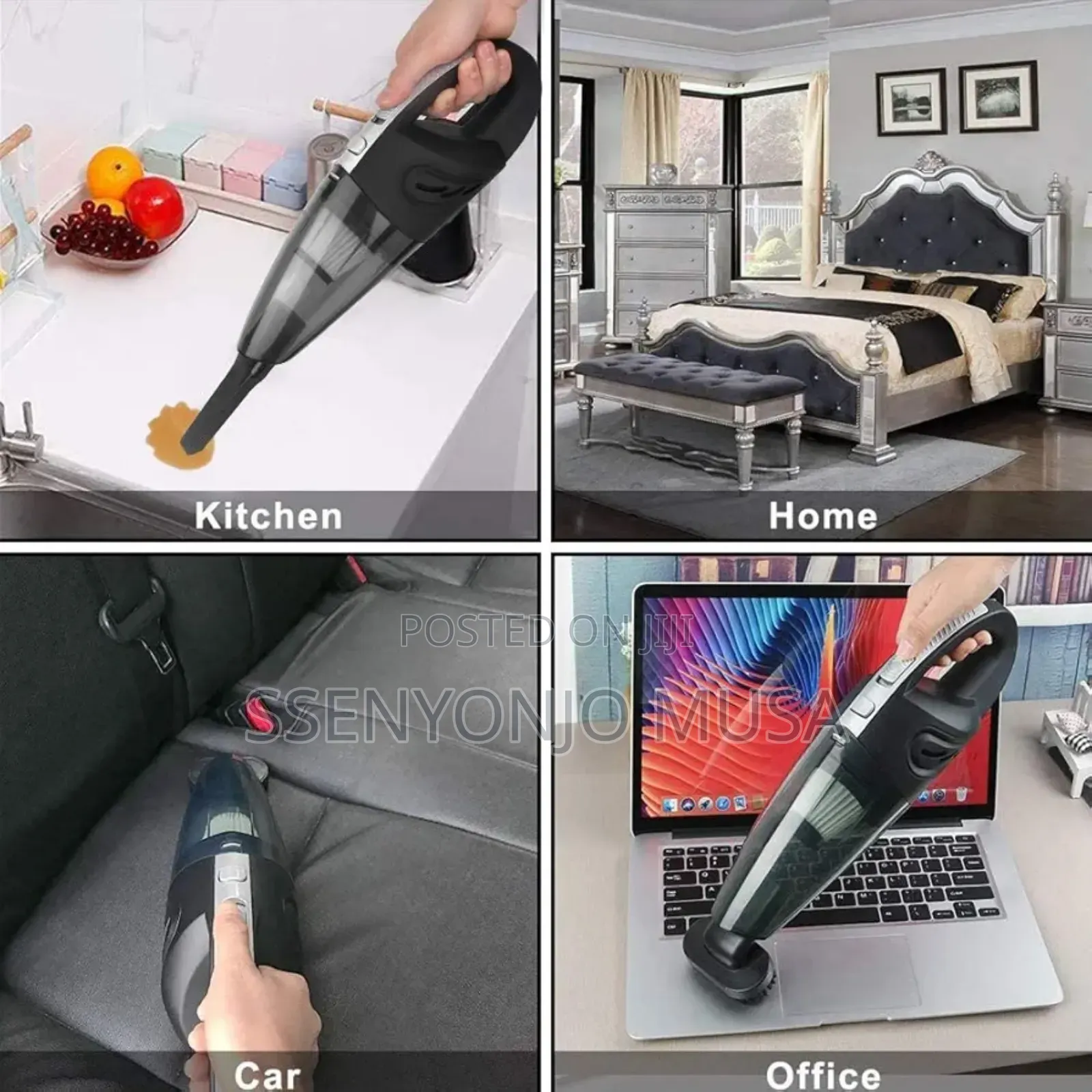 Mini Cordless Handheld Vacuum Cleaner - 120w 3200pa Suction.