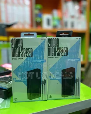 Tecno 20000mah 2port High Speed Fast Charging Powerbank - Black