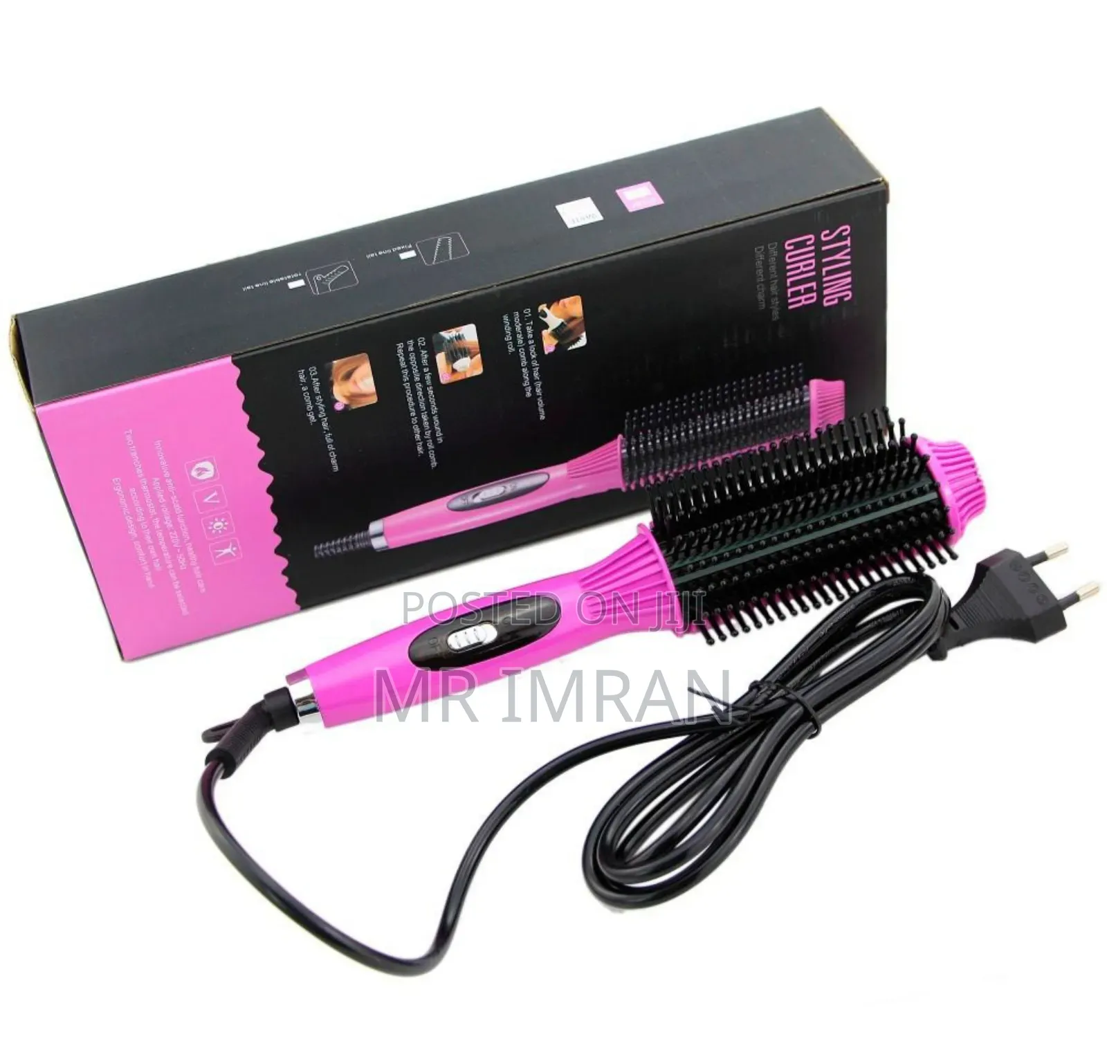 Dual-Purpose Tool for Straightening and Curling Hair.