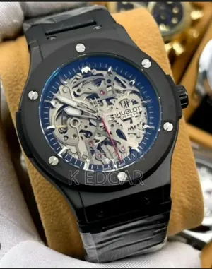Black Automatic Mechanical Hublot Kinetic Watch