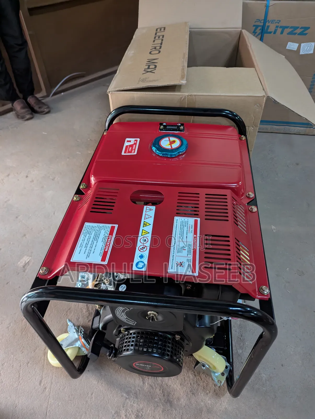 Heavy Duty 4.5kva Diesel – Key + Manual