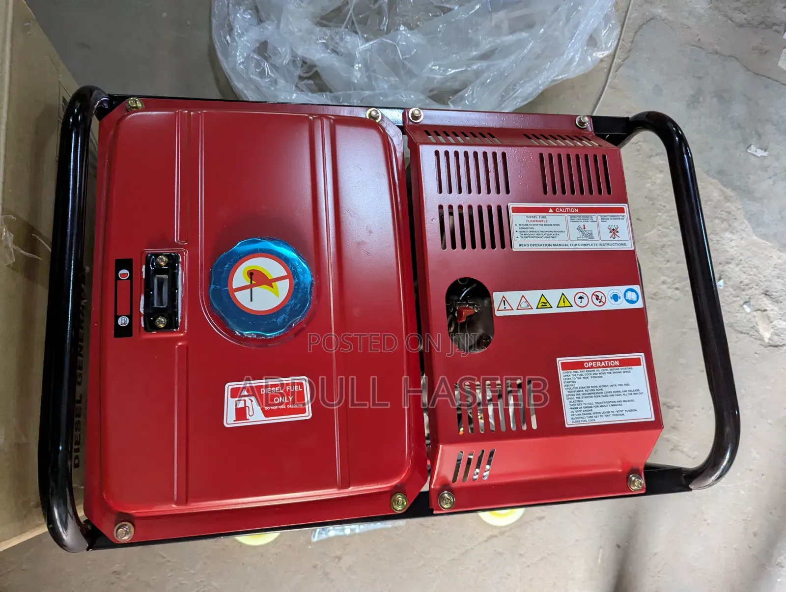 Heavy Duty 4.5kva Diesel – Key + Manual