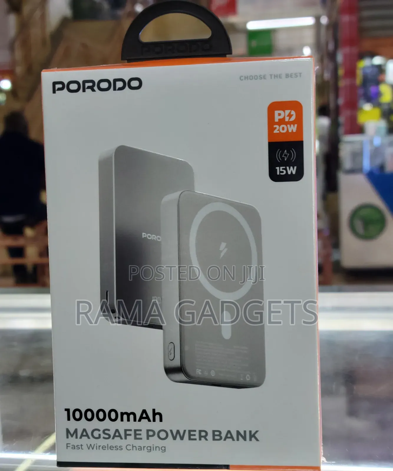 Porodo 10000mah Magsafe Power Bank.