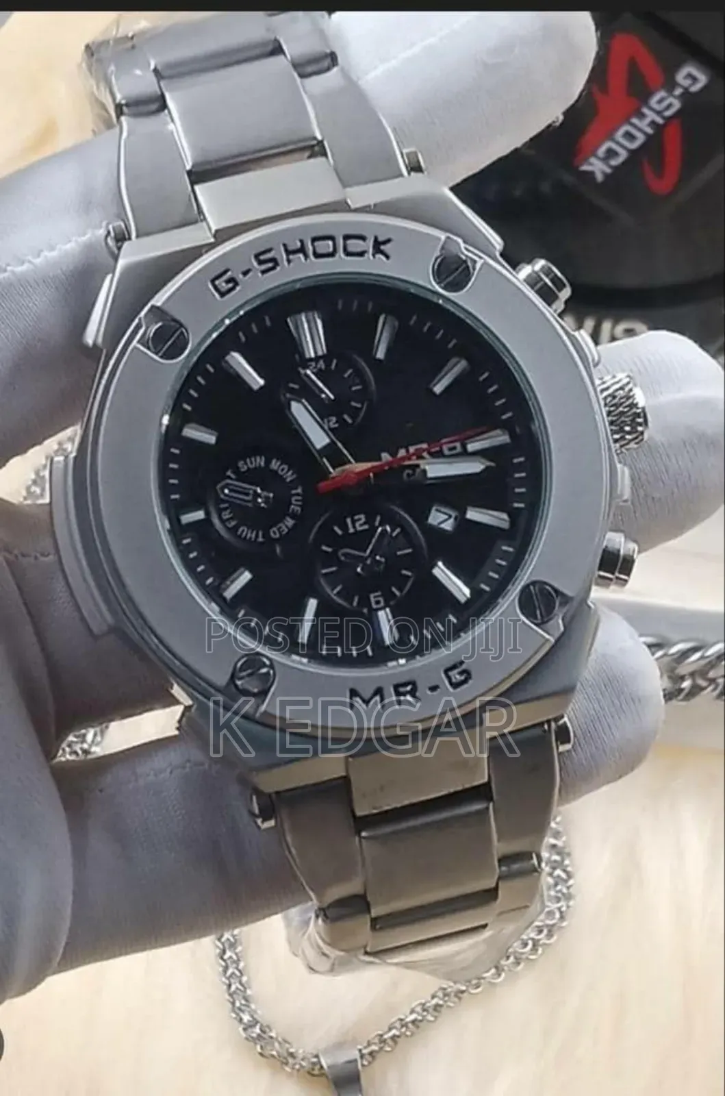 Silver G Shock Casio Watch