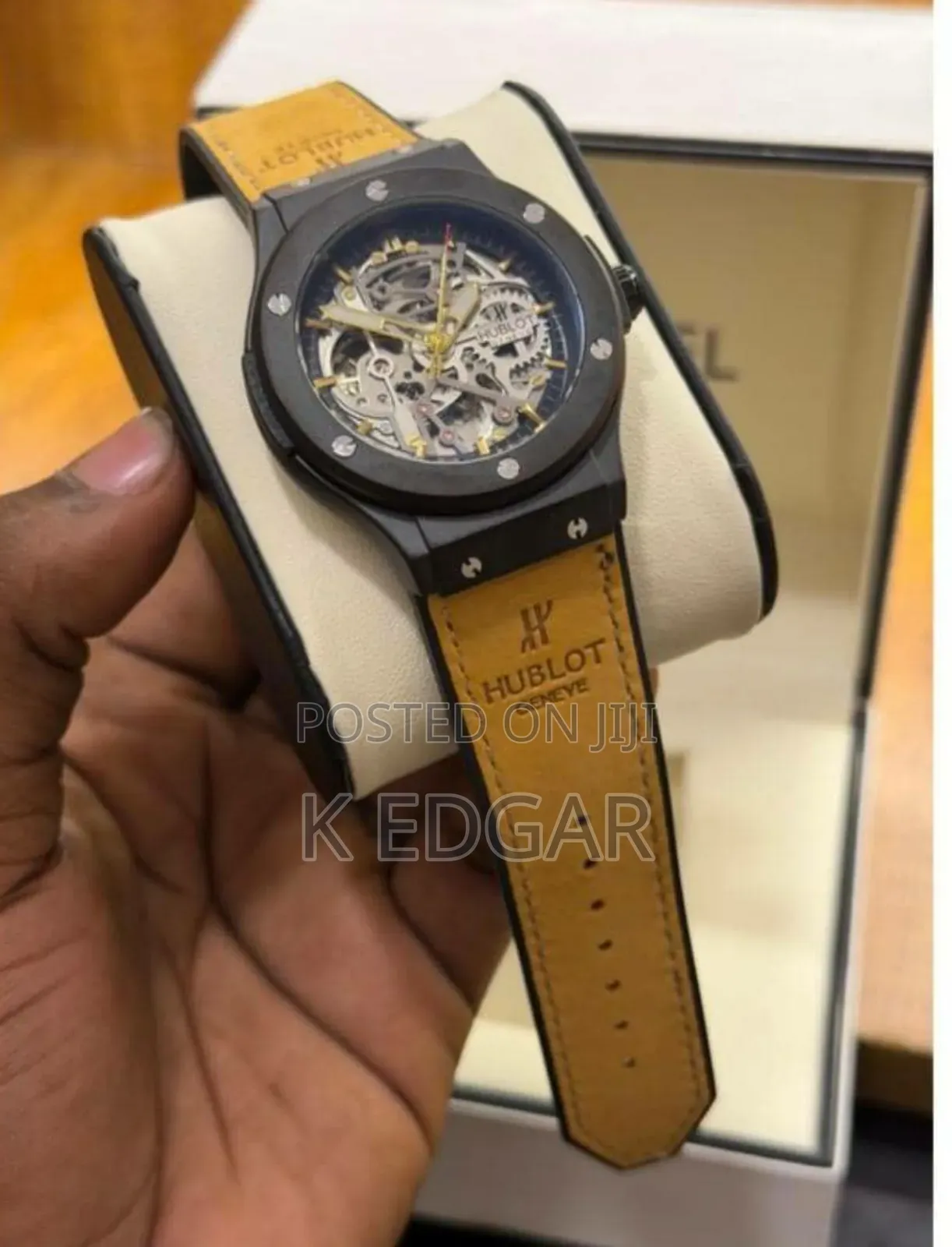Automatic Mechanical Hublot Skeleton Watch
