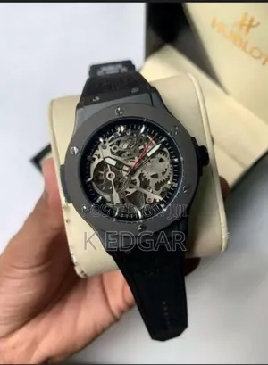 Black Automatic Mechanical Hublot Kinetic Watch