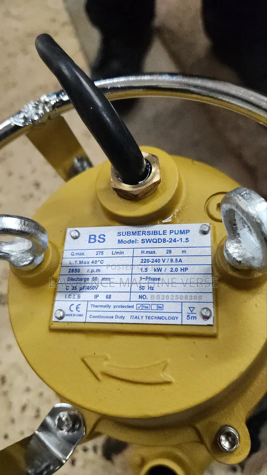 Sewage Submersible Pump 2hp 28m