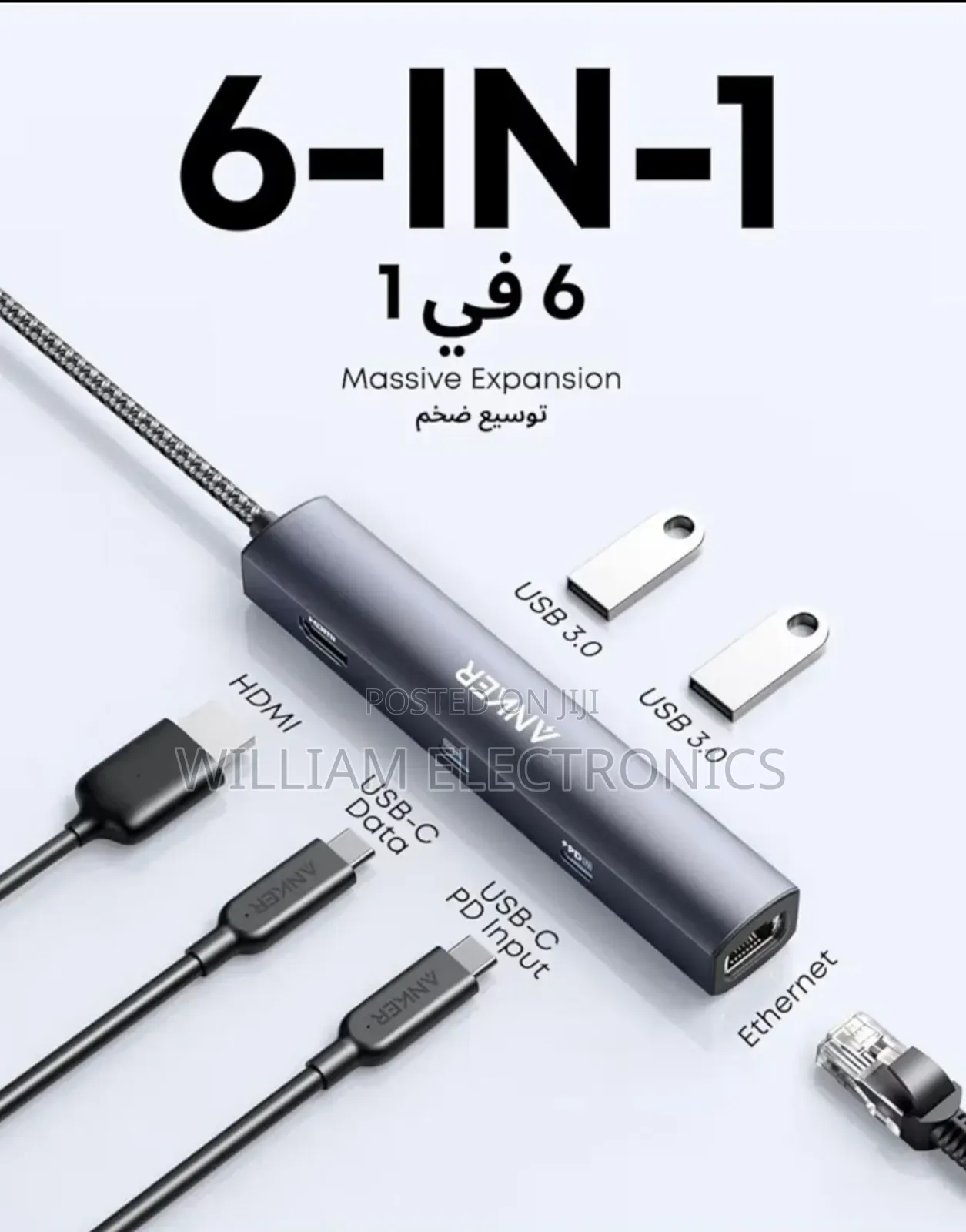 Anker 6in1 Usb C Hub