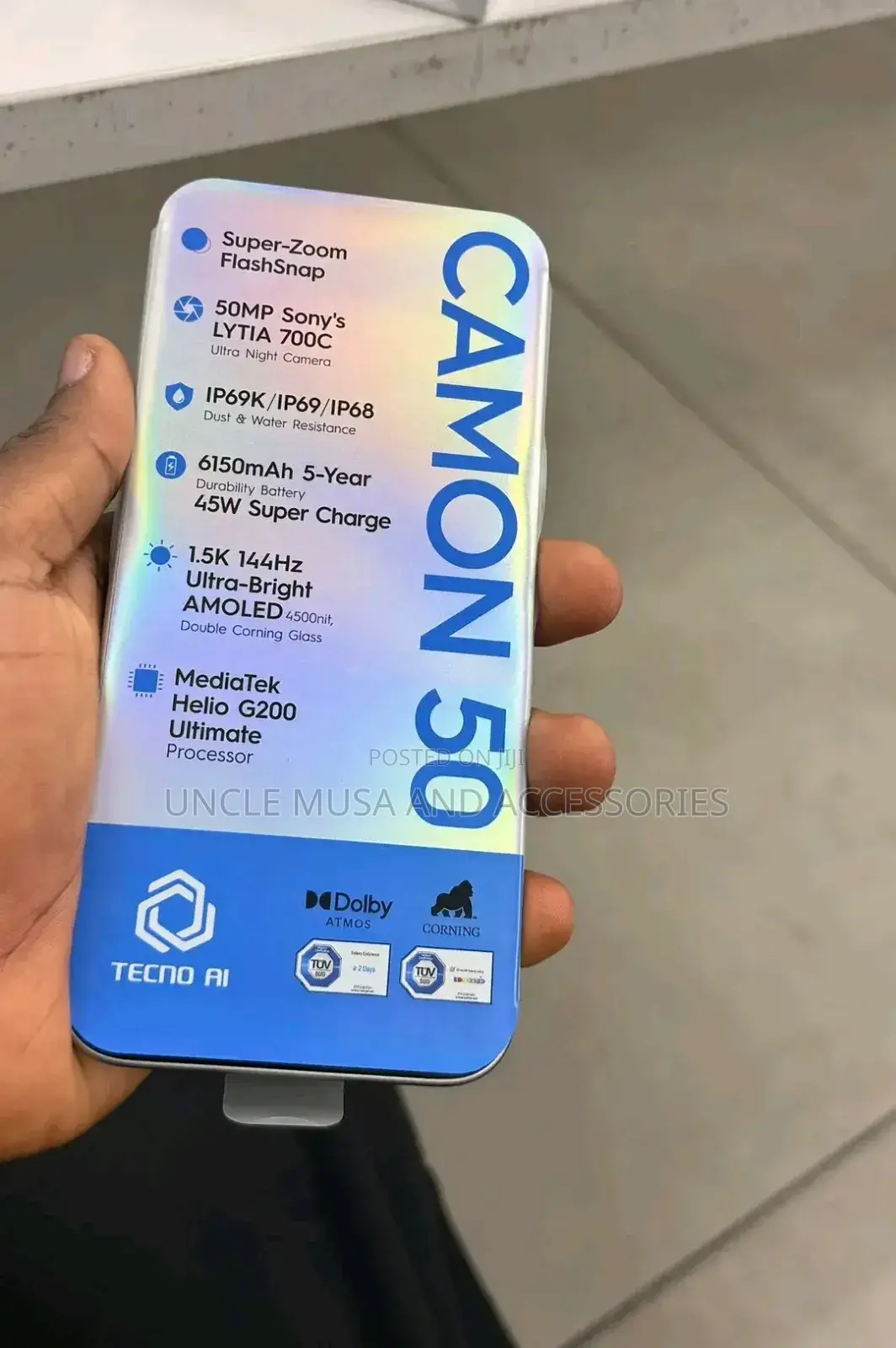 New Tecno Camon 50 256 GB Green