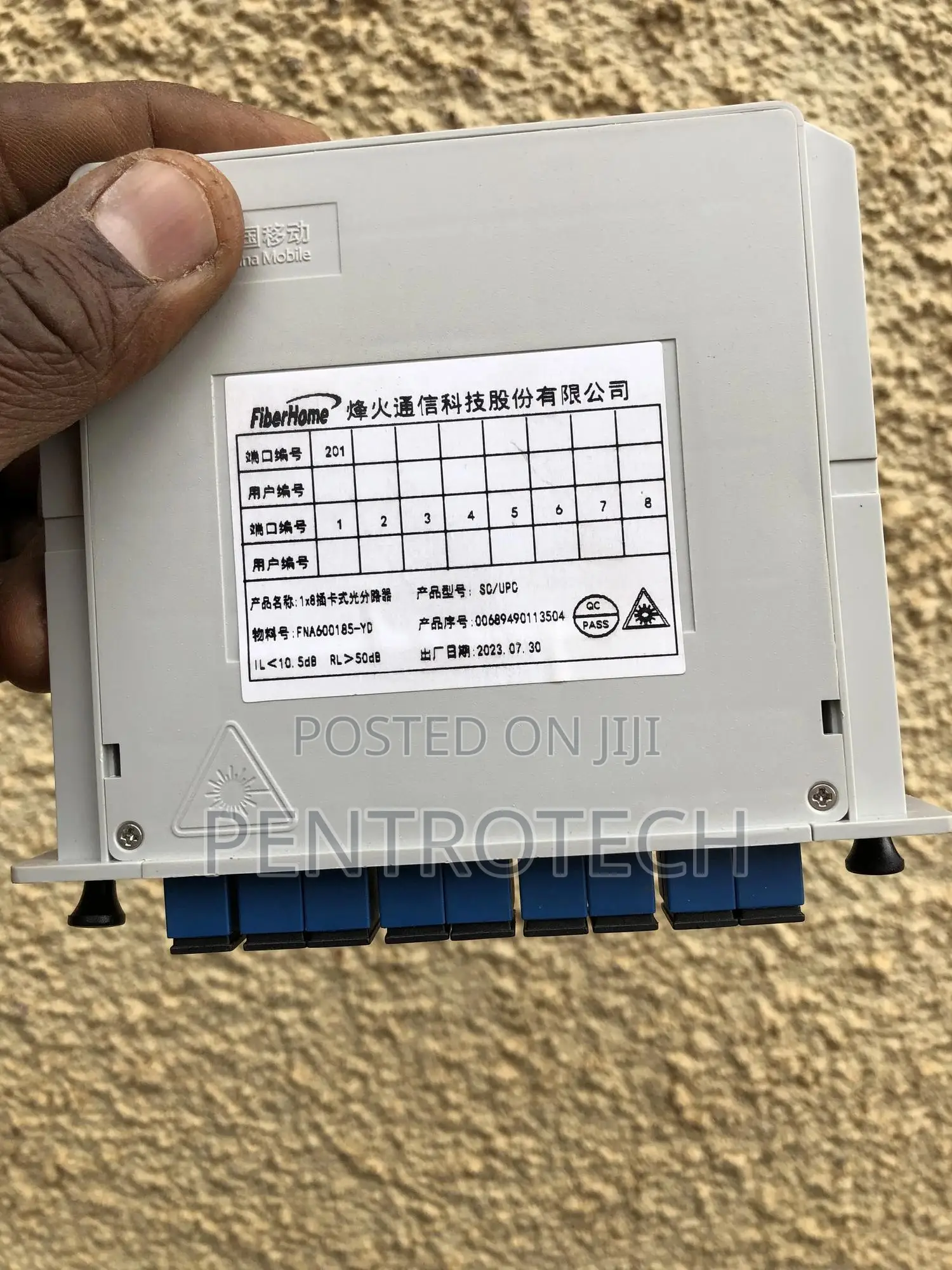 Optical Fiber Splitter Ftth Plc Splitter Box 1-8 Sc Upc Cassette