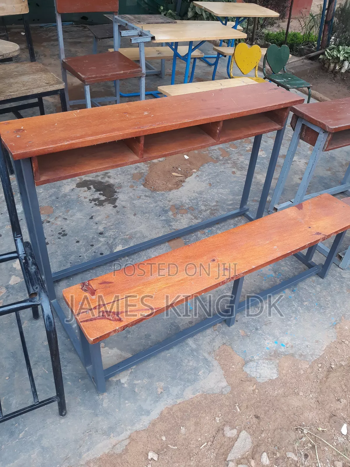 3 Seater School Desks