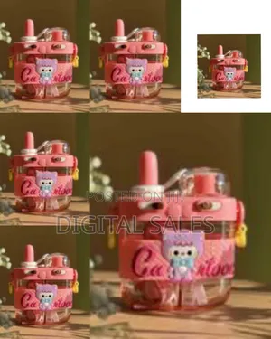 550ml Children's Cute Dual Use Cartoon Dual Juice Water.