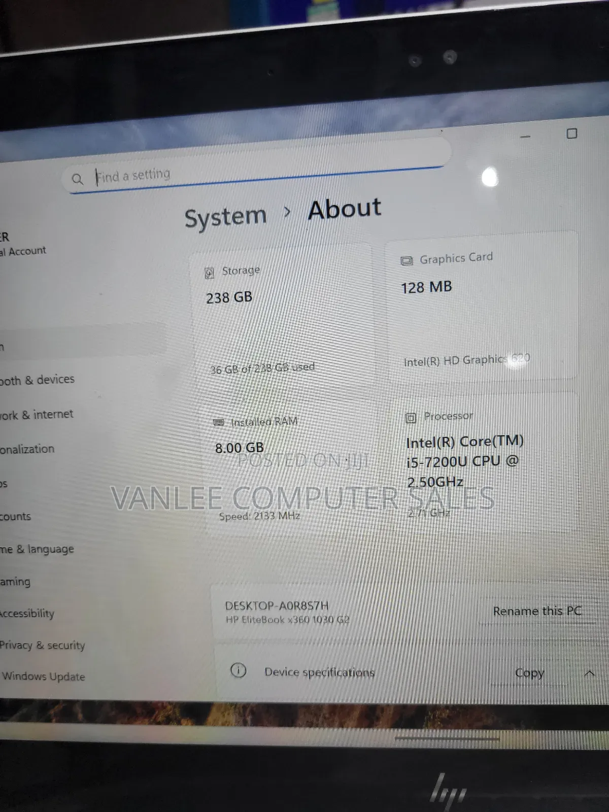 Laptop HP EliteBook 840 G6 8GB Intel Core i5 SSD 256GB