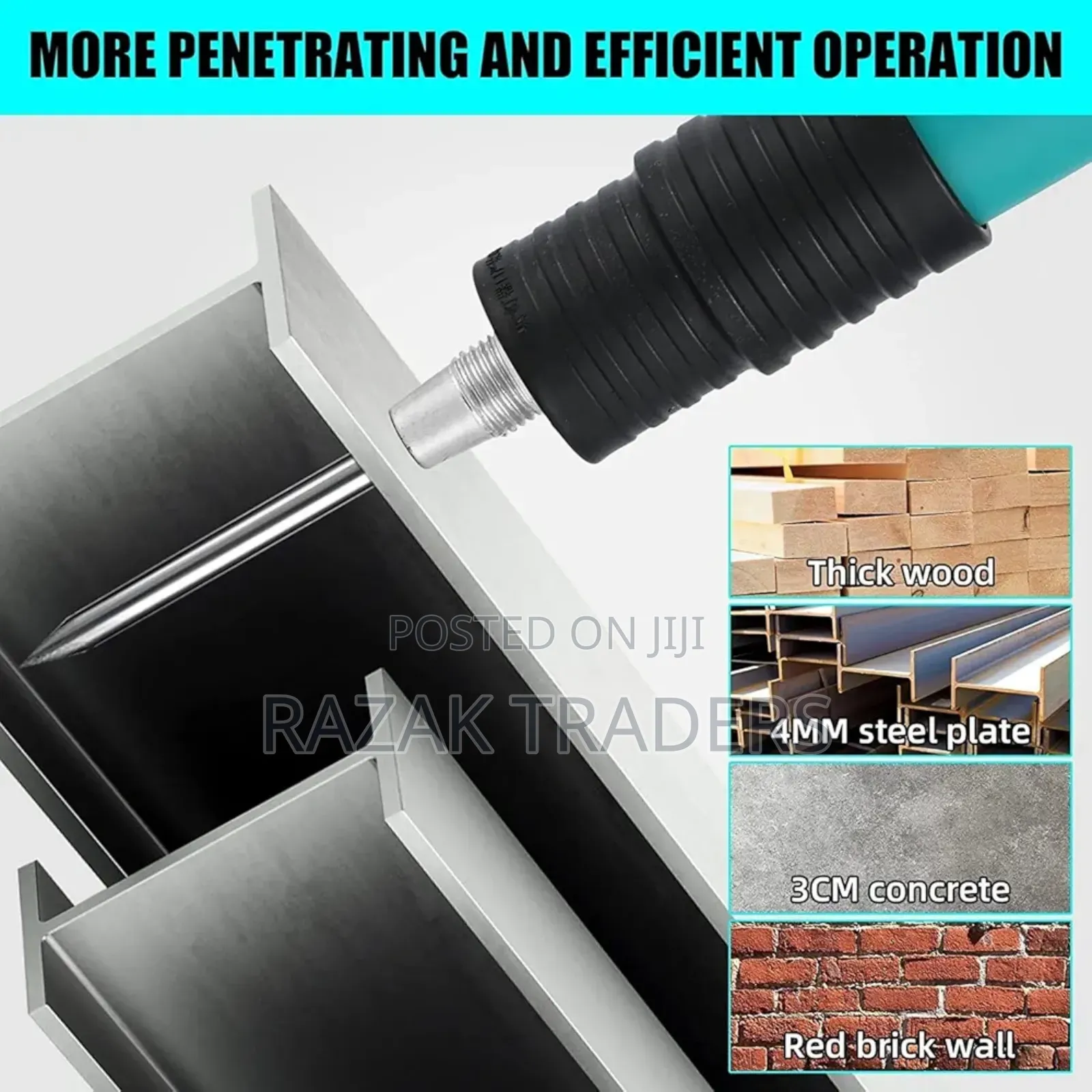 Nail Wall Fastening Tool for Cement Wall - Manual Steel Nails Gun