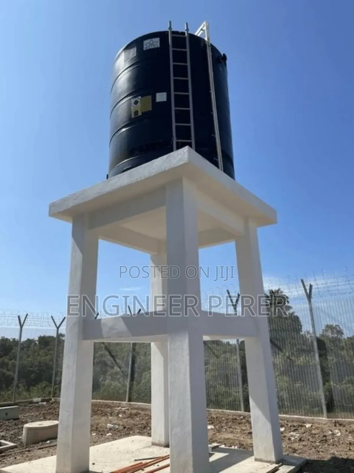 Standard Tank Stand 5000 to 20,000 Litres Construction