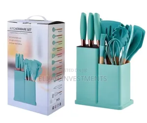 Turquoise 19-Piece N B Kitchen Cooking Utensil Set