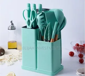 Turquoise 19-Piece N B Kitchen Cooking Utensil Set