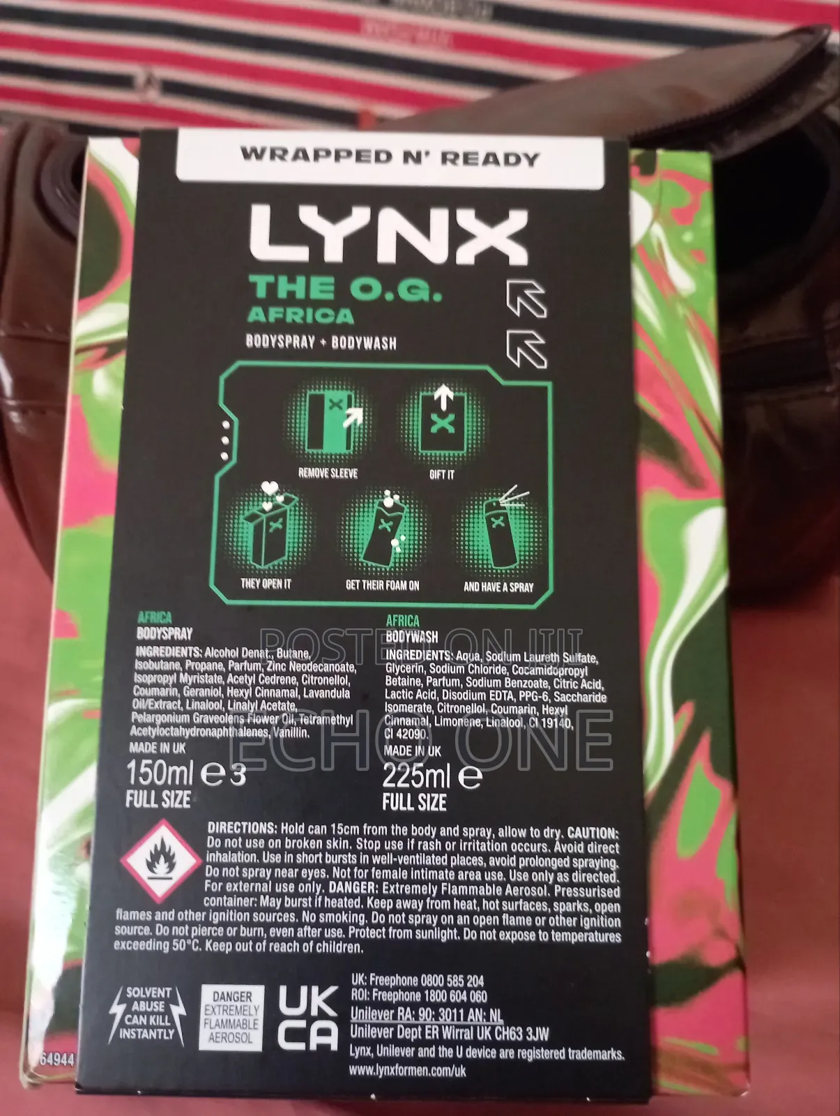 Lynx Africa Spray and Body Wash