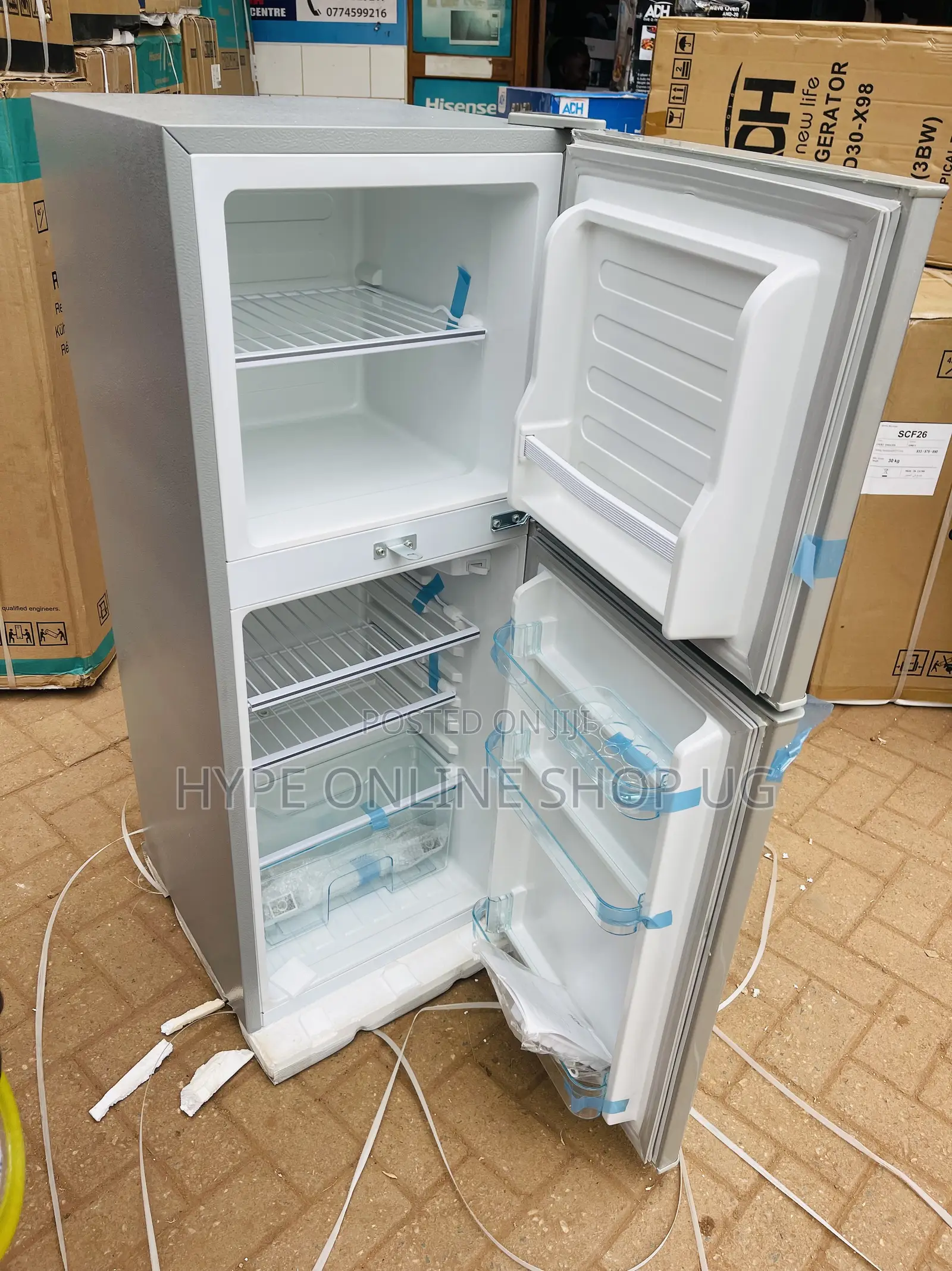 138l Adh Silver Double Door Brandnew Fridge 001