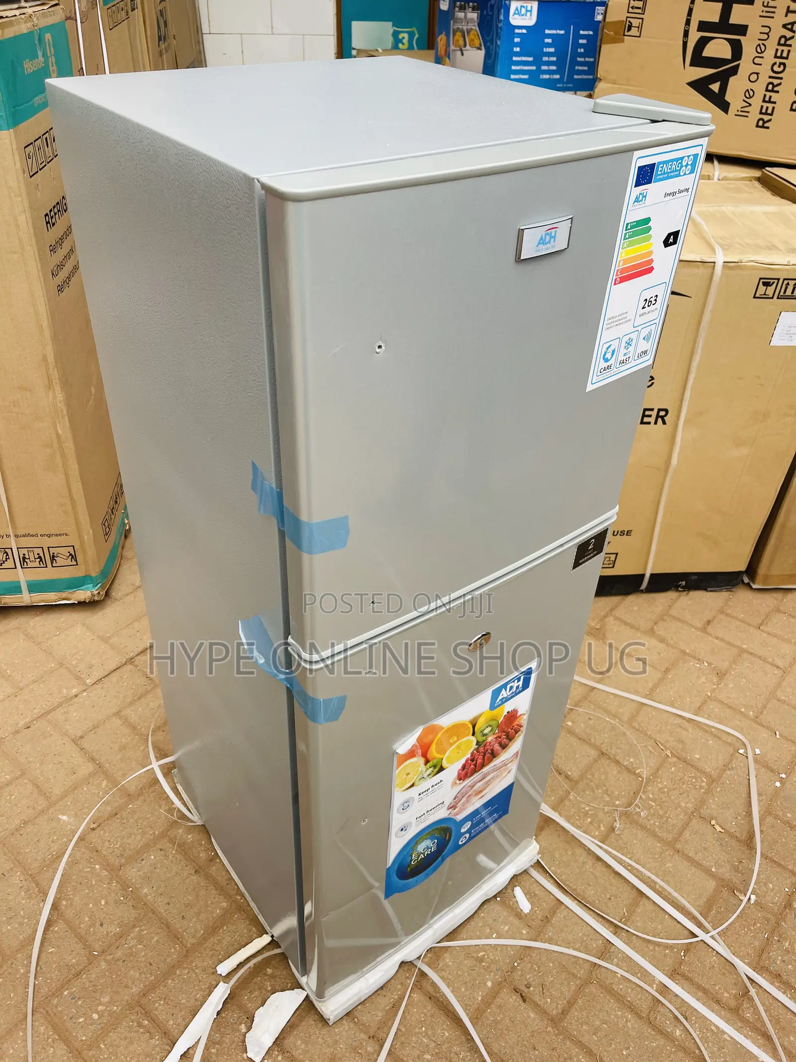 138l Adh Silver Double Door Brandnew Fridge 001