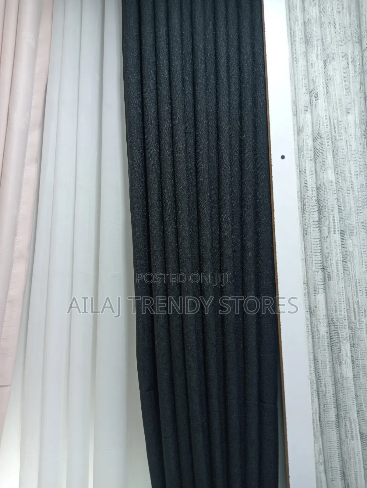 Black or Pink Curtains Per Metre