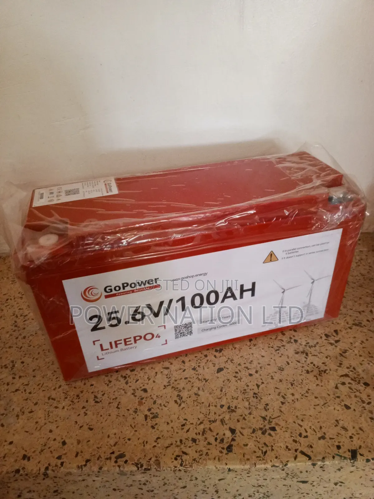 100ah 24v Gopower Lithium Iron Battery (14yrs Lifespan)