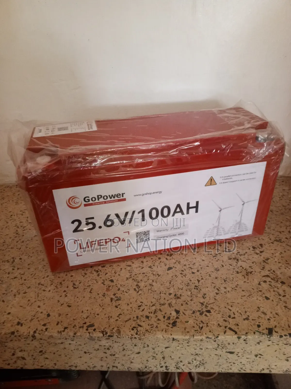 100ah 24v Gopower Lithium Iron Battery (14yrs Lifespan)