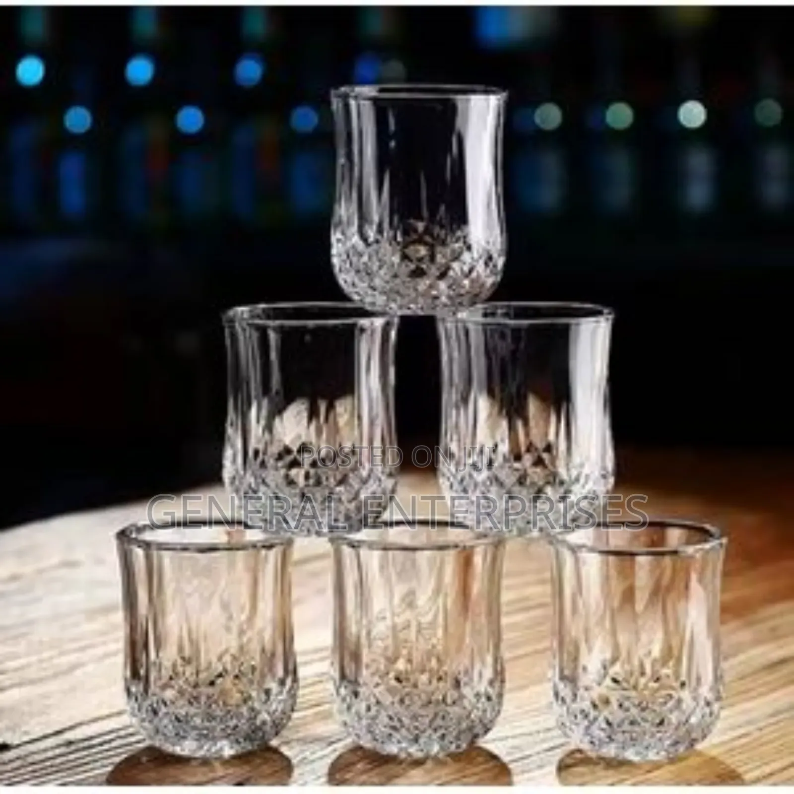 Set of Crystal Cut Tumblers